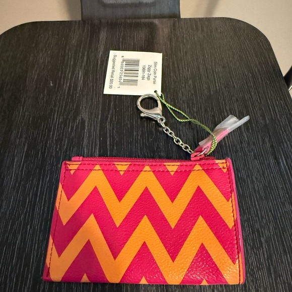 Vera Bradley Slim Coin Purse Ziggy Zags NWT - Picture 2 of 4